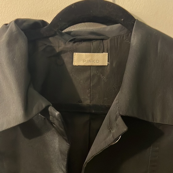 Pinko Black Rain Jacket - Picture 2 of 4